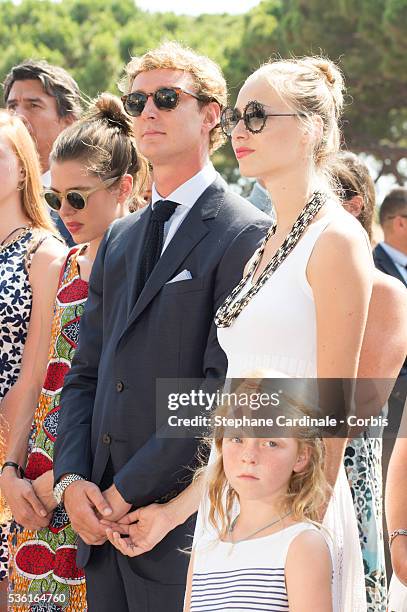 Pierre Casiraghi and Beatrice Borromeo attend the First Day of the 10th Anniversary on the Throne Celebrations on July 11, 2015 in Monaco, Monaco.