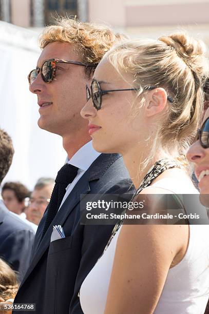 Pierre Casiraghi and Beatrice Borromeo attend the First Day of the 10th Anniversary on the Throne Celebrations on July 11, 2015 in Monaco, Monaco.