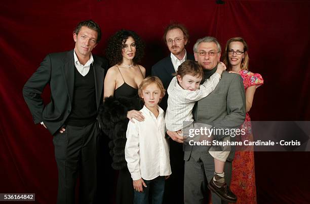 Italian actress Monica Bellucci, French film director Frédéric Schoendoerffer and French actor Vincent Cassel.