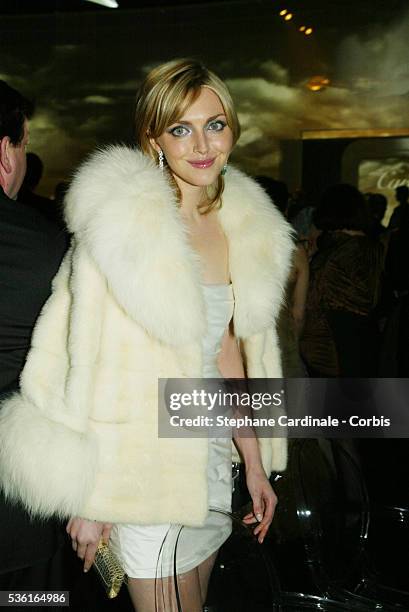 British model Sophie Dahl attends the Cartier Santos Night gala. Celebrated jeweler, Louis Cartier created the first wristwatch one hundred years ago...