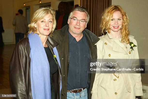 Cecile Auclert, Christian Rauth and Carole Richert attend the 22nd Cognac Film Festival Opening Ceremony.
