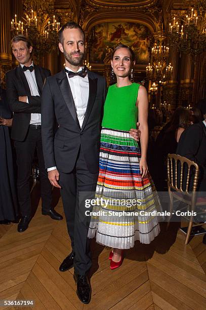 Benjamin Millepied and Natalie Portman attend The Ballet National de Paris Opening Season Gala at Opera Garnier on September 24, 2015 in Paris,...
