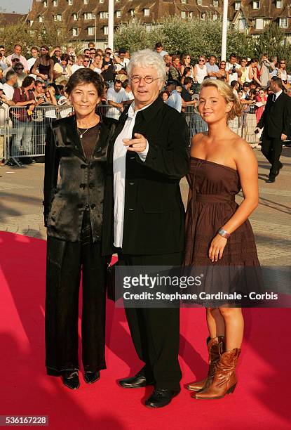 French director Jean-Jacques Annaud with his wife and their daughter.