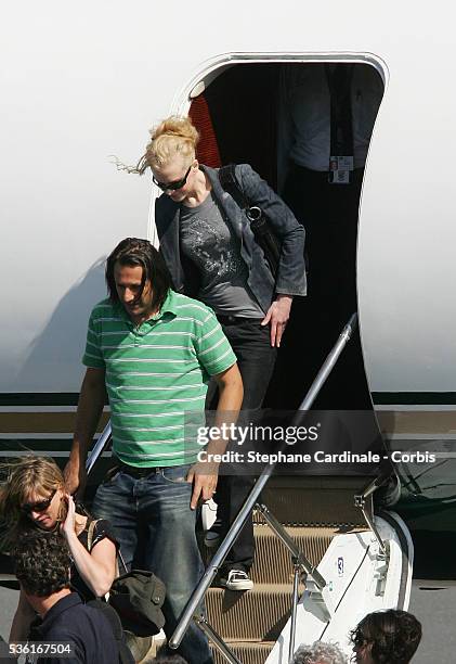 Australian actress Nicole Kidman arrives at the airport to attend the 30th American Film Festival of Deauville.