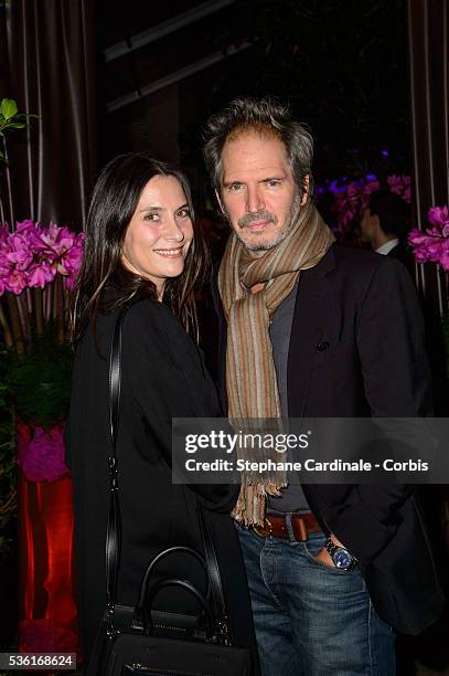 Geraldine Pailhas and Christopher Thompson attend the J'aime La Mode - Mandarin Oriental - Photocall at Hotel Mandarin Oriental on September 28, 2015...