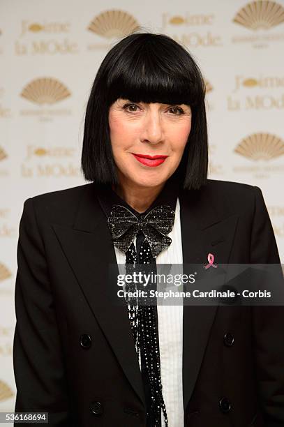 Chantal Thomass attends the J'aime La Mode - Mandarin Oriental - Photocall at Hotel Mandarin Oriental on September 28, 2015 in Paris, France.