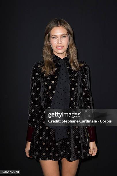 Dasha Zhukova attends the Saint Laurent show as part of the Paris Fashion Week Womenswear Spring/Summer 2016 on October 5, 2015 in Paris, France.