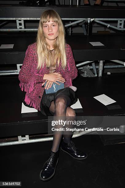 Klara Kristin attends the Saint Laurent show as part of the Paris Fashion Week Womenswear Spring/Summer 2016 on October 5, 2015 in Paris, France.