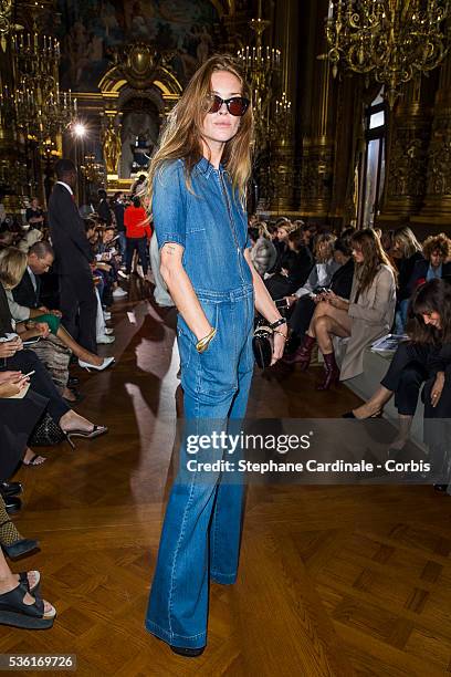 Erin Wasson attends the Stella McCartney show as part of the Paris Fashion Week Womenswear Spring/Summer 2016. Held at Opera Garnier on October 5,...