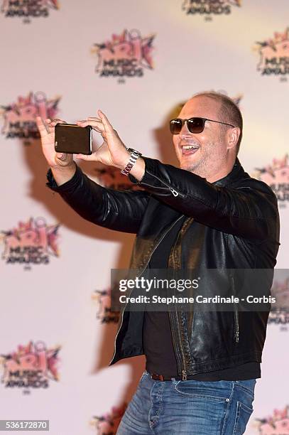 Cauet arrives at the 17th NRJ Music Awards at Palais des Festivals on November 7, 2015 in Cannes, France.