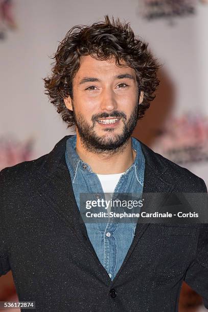 Jeremy Frerot arrives at the 17th NRJ Music Awards at Palais des Festivals on November 7, 2015 in Cannes, France.