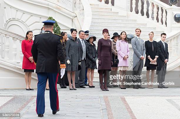 Princess Stephanie of Monaco, Prince Albert II of Monaco, Princess Alexandra of Hanover, Princess Caroline of Hanover, Princess Charlene of Monaco,...