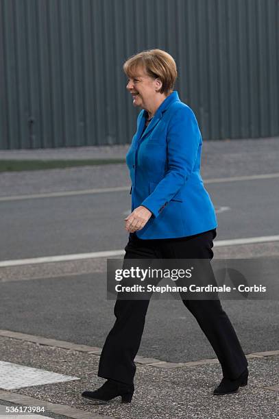 German Chancellor Angela Merkel arrives for the COP21 United Nations Climate Change Conference on November 30, 2015 in Le Bourget, France. More than...