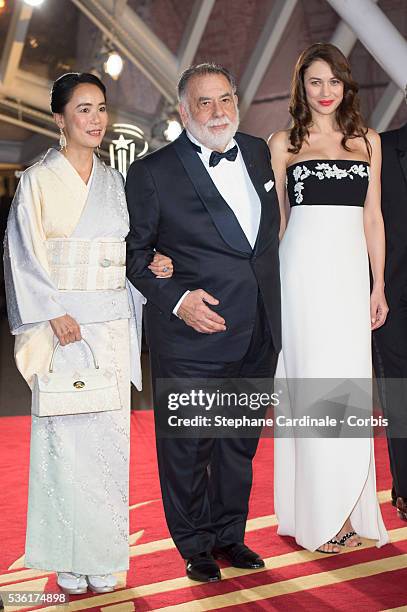 Naomi Kawase, Francis Ford Coppola and Olga Kurylenko attend the Opening Ceremony of the 15th Marrakech International Film Festival, on December 4 in...