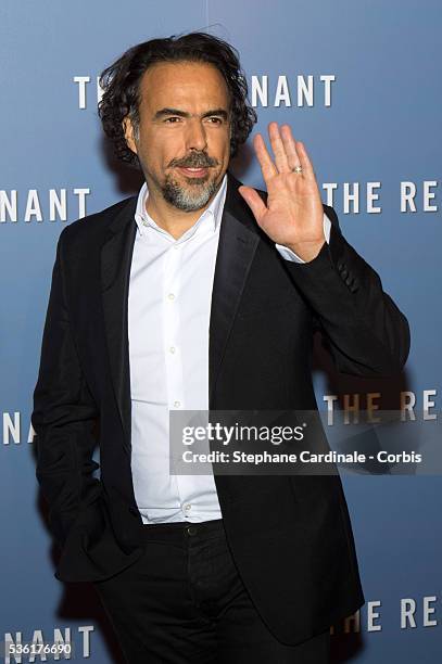 Alejandro Gonzalez Inarritu attends the 'Revenants' Premiere at Le Grand Rex on January 18, 2016 in Paris, France.