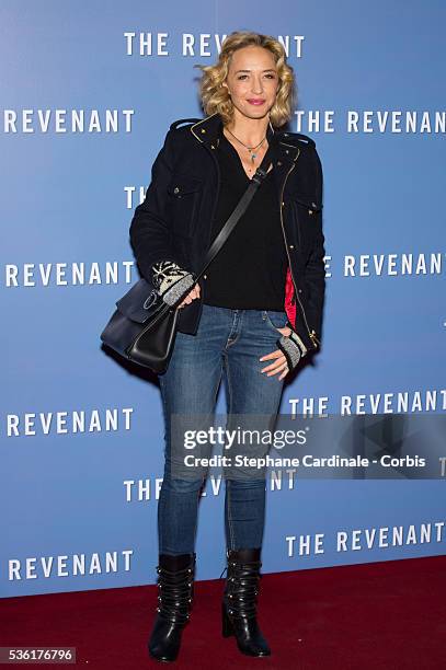 Helene de Fougerolles attends the 'Revenants' Premiere at Le Grand Rex on January 18, 2016 in Paris, France.