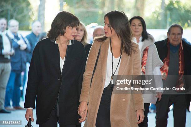 Princess Stephanie of Monaco and Pauline Ducruet attend the 40th International Circus Festival on January 17, 2016 in Monaco.