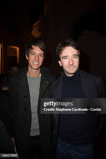 Alexandre Arnault and Antoine Arnault attend the Berluti Menswear Fall/Winter 2016-2017 show as part of Paris Fashion Week on January 22, 2016 in...