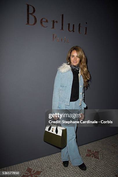 Alexia Niedzielski attends the Berluti Menswear Fall/Winter 2016-2017 show as part of Paris Fashion Week on January 22, 2016 in Paris, France.
