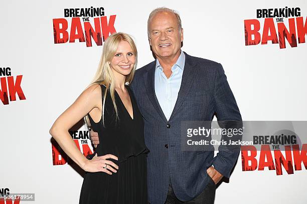 Actor Kelsey Grammer and Kayte Walsh attend the UK Gala Screening of 'Breaking the Bank' at Empire Leicester Square on May 31, 2016 in London,...