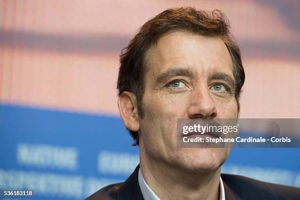 Clive Owen attends the International Jury Press Conference during the 66th Berlinale International Film Festival at Grand Hyatt Hotel on February 11,...