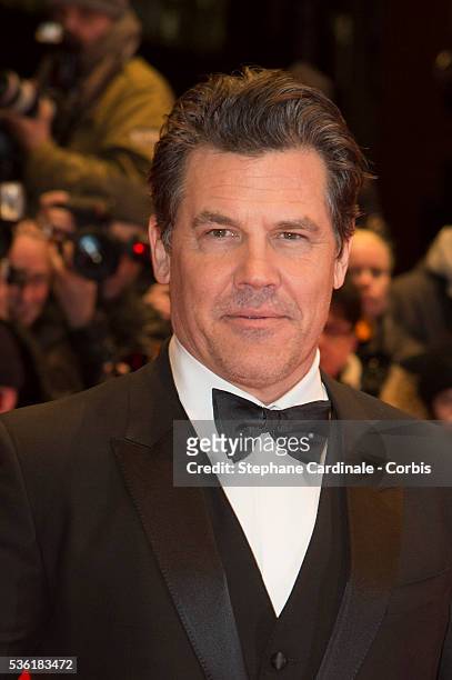 Actor Josh Brolin attends the 'Hail, Caesar!' premiere during the 66th Berlinale International Film Festival at Berlinale Palace on February 11, 2016...