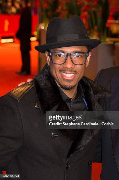 Actor Nick Cannon attends the 'Chi-Raq' premiere during the 66th Berlinale International Film Festival Berlin at Berlinale Palace on February 16,...