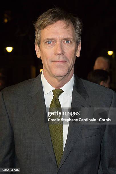 Actor Hugh Laurie attends the 'The Night Manager' premiere during the 66th Berlinale International Film Festival Berlin at Haus der Berlinale on...