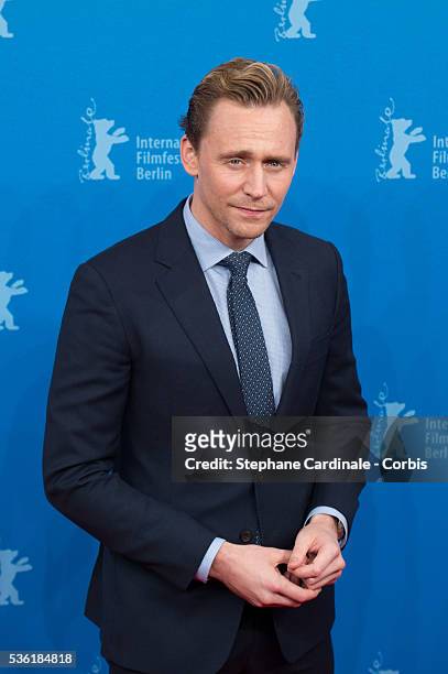 Tom Hiddleston attends the 'The Night Manager' premiere during the 66th Berlinale International Film Festival Berlin at Haus der Berlinale on...