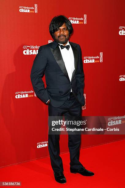 Actor Antonythasan Jesuthasan arrives at the Cesar Film Awards 2016 at Theatre du Chatelet on February 26, 2016 in Paris, France.