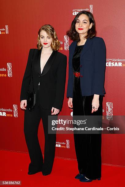 Lou Roy-Collinet arrives at the Cesar Film Awards 2016 at Theatre du Chatelet on February 26, 2016 in Paris, France.