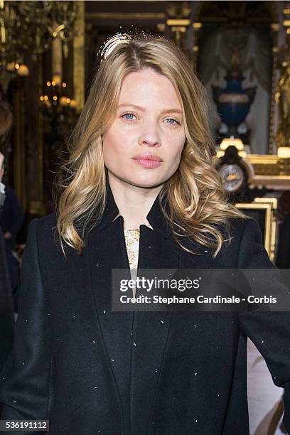 Melanie Thierry attends the Stella McCartney show as part of the Paris Fashion Week Womenswear Fall/Winter 2016/2017 on March 7, 2016 in Paris,...