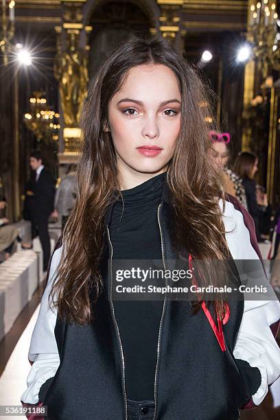 Lola Le Lann attends the Stella McCartney show as part of the Paris Fashion Week Womenswear Fall/Winter 2016/2017. Held at Grand Palais on March 7,...