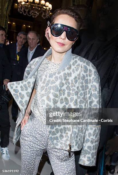 Noomi Rapace attends the Stella McCartney show as part of the Paris Fashion Week Womenswear Fall/Winter 2016/2017. Held at Grand Palais on March 7,...