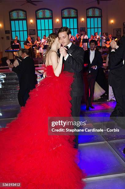 Pierre Casiraghi and Beatrice Casiraghi attend The 62nd Rose Ball To Benefit The Princess Grace Foundation at Sporting Monte-Carlo on March 19, 2016...