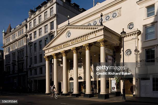 London's Theatre Royal in the capital's Haymarket, currently showing Shakespeare's The Tempest starring Ralph Fiennes. The Theatre Royal Haymarket is...