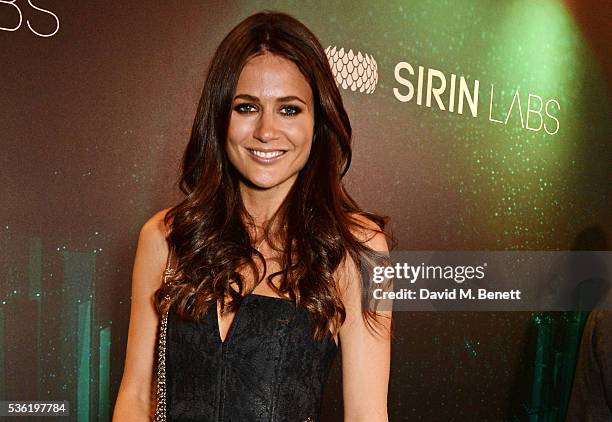 Kim Johnson attends as SIRIN LABS Launches SOLARIN at One Marylebone on May 31, 2016 in London, England.