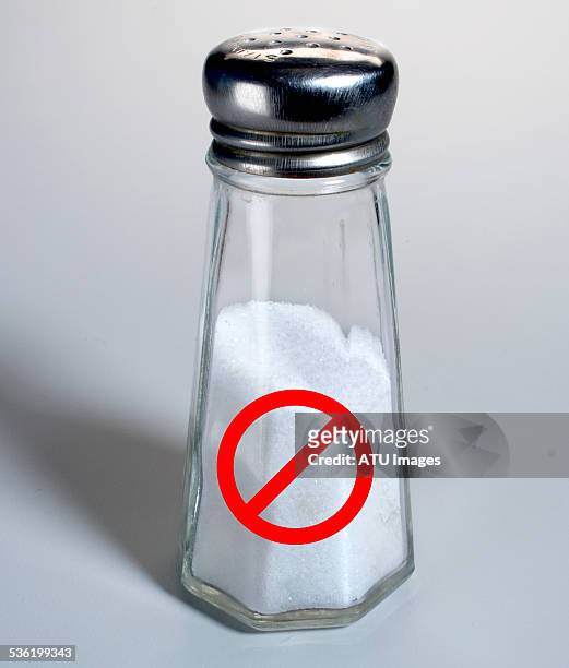 salt shaker ban sign - salt shaker stock pictures, royalty-free photos & images