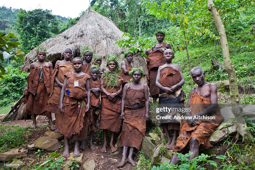 Red Batwa The people of Mukuno village who are traditional Batwa tribes people ...