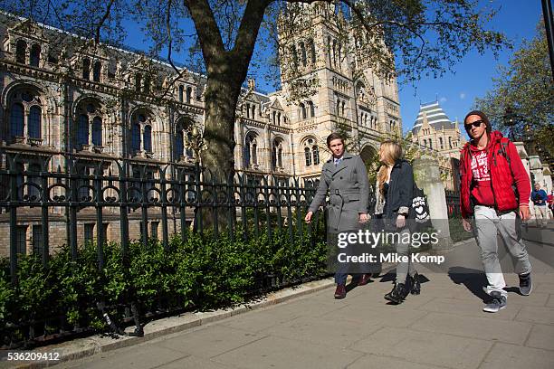 Scene outside the Natural History Museum in South Kensington. In a selected few boroughs of West London, wealth has changed over the last couple of...