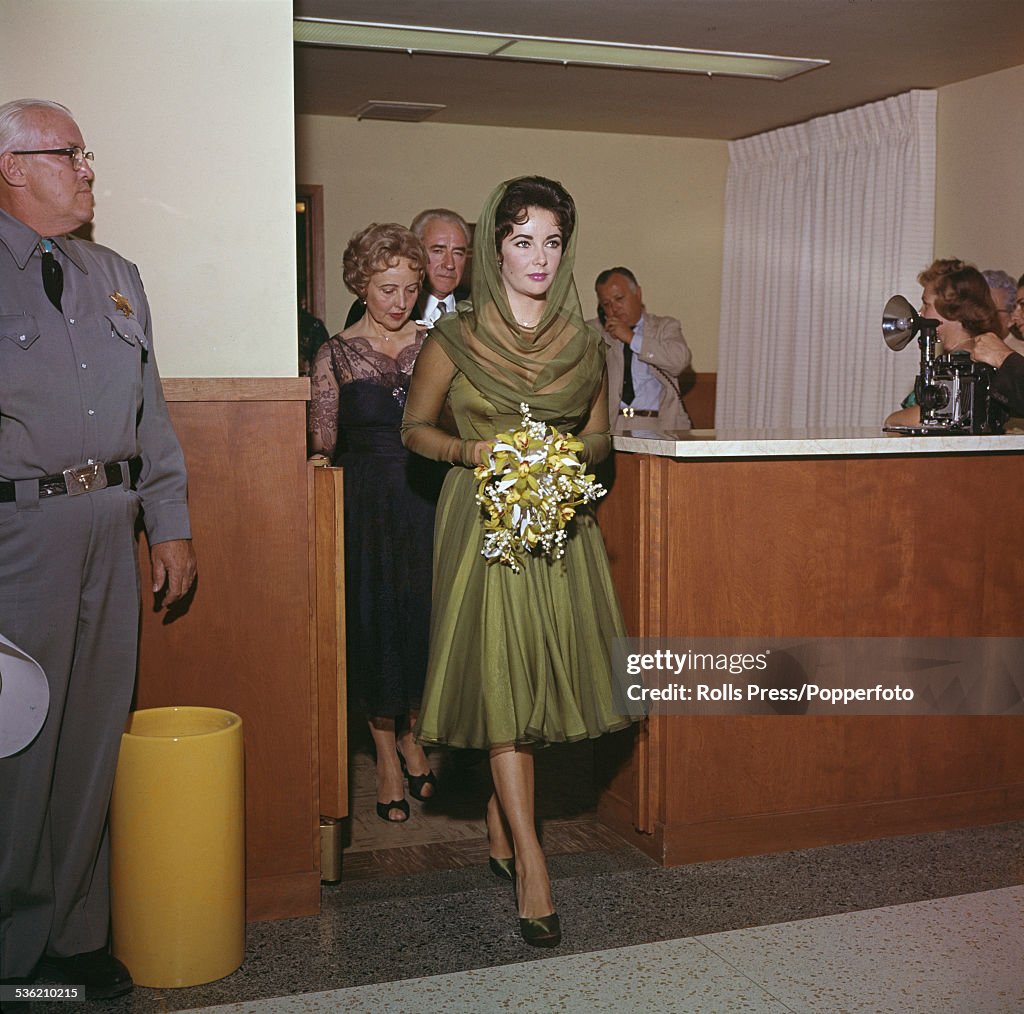 Wedding Of Elizabeth Taylor And Eddie Fisher