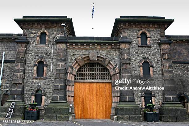 The main entrance to HMP Wandsworth, London, United Kingdom