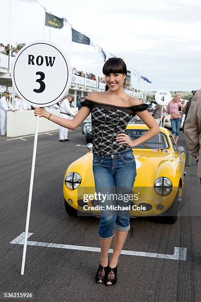 Row 3 Grid Girl on starting grid