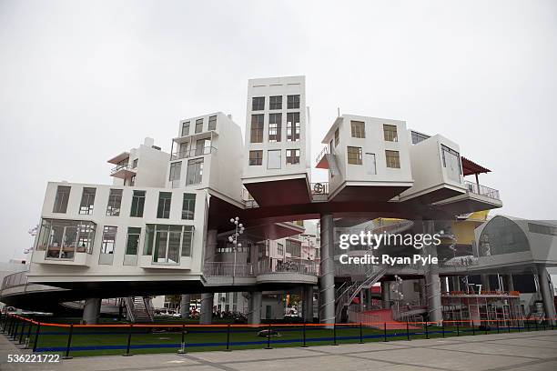 The Netherlands Pavilion, or Dutch Pavilion, inside the site for the Shanghai World Expo 2010, which opens May 1st, 2010.