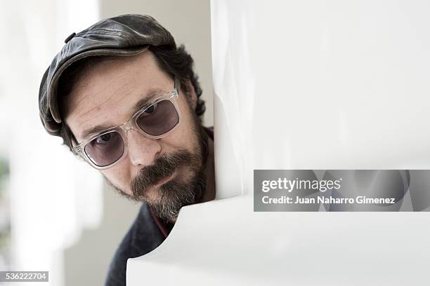 Spanish actor Fele Martinez poses during a portrait session during promotion of the film 'Nuestros Amantes' on May 31, 2016 in Madrid, Spain.