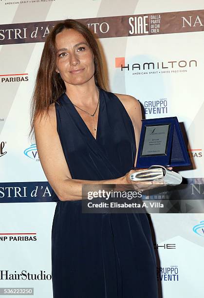 Maria Sole Tognazzi attends Nastri D'Argento 2016 Award Nominations at Maxxi on May 31, 2016 in Rome, Italy.