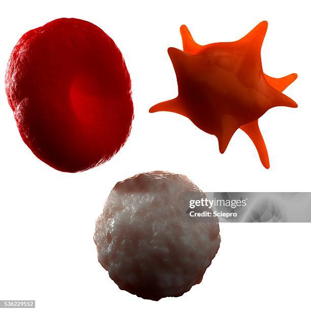 blood cells, artwork - platelet点のイラスト素材／クリップアート素材／マンガ素材／アイコン素材