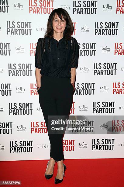 Actress Valerie Bonneton attends "Ils sont Partout" Paris Premiere at Gaumont Capucines on May 31, 2016 in Paris, France.