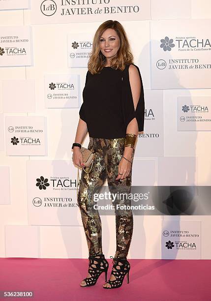 Raquel Rodriguez attends the Tacha Beauty and Javier de Benito Institute party at the Palacio de Santa Coloma on May 31, 2016 in Madrid, Spain.