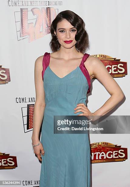 Actress Madeleine Coghlan attends the opening of "42nd Street" at the Pantages Theatre on May 31, 2016 in Hollywood, California.